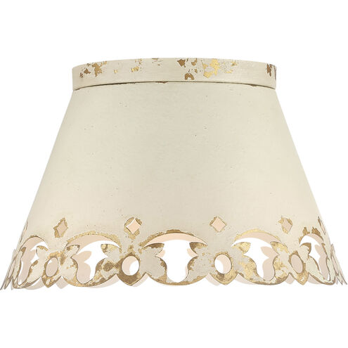 Eloise 3 Light 15.38 inch Antique Ivory Flush Mount Ceiling Light